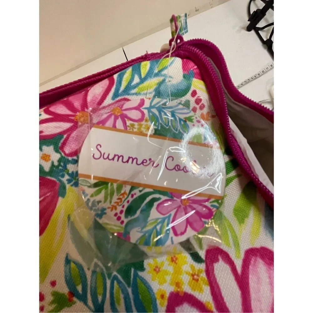 Floral NWT insulated bag pink large by Arcadia